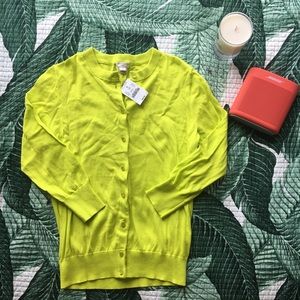 Lime Green Classic Clare Cardigan